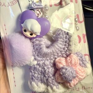 Crochet Dress with dimoo Bag Charm